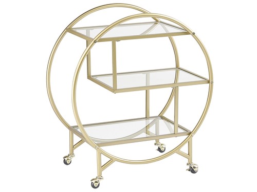 Metal drinks trolley with - metal,