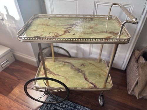 Vintage retro drinks trolley - retro,