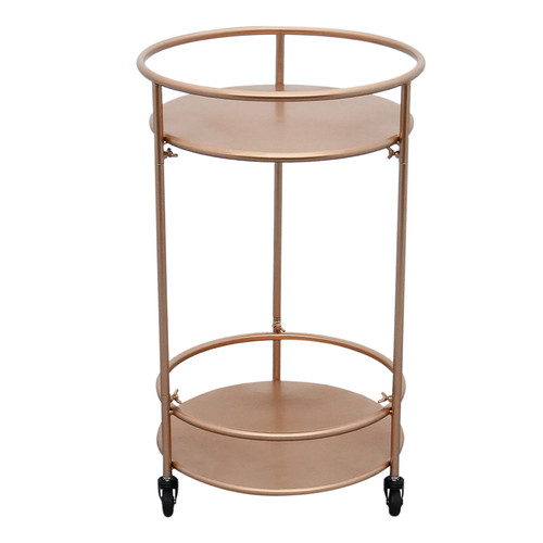 Tier rose gold bar cart - gold,
