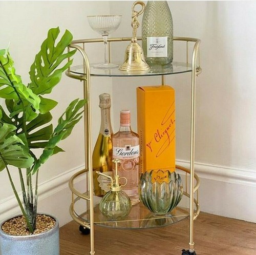 Drinks trolley with glass - trolley,