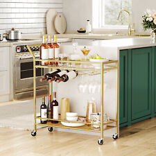 HOOBRO Drinks Trolley Gold Bar