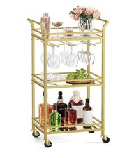 VASAGLE 3-Tier Drinks Trolley