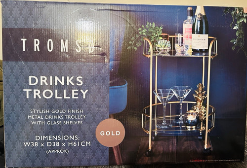 Tromsö gold glossy - glossy, metal